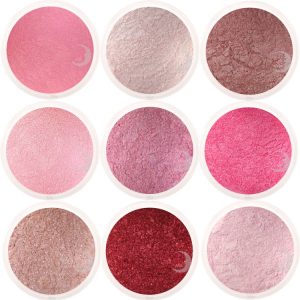 moon minerals roze rood